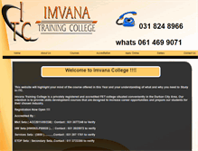 Tablet Screenshot of imvanacollege.co.za